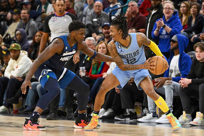 Anthony Edwards and Ja Morant